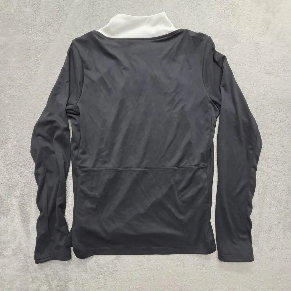 Nike Pullover Mens M Black 1/4 Zip Mock Neck Dri-FIT Mustang Soccer FD7667-010